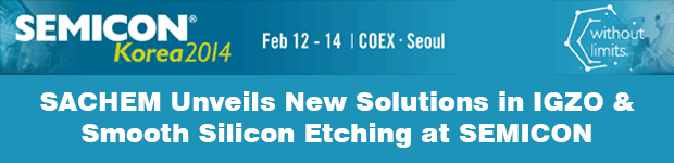 SACHEM Unveiling New Solutions in IGZO and Smooth Silicon Etching at SEMICON Korea